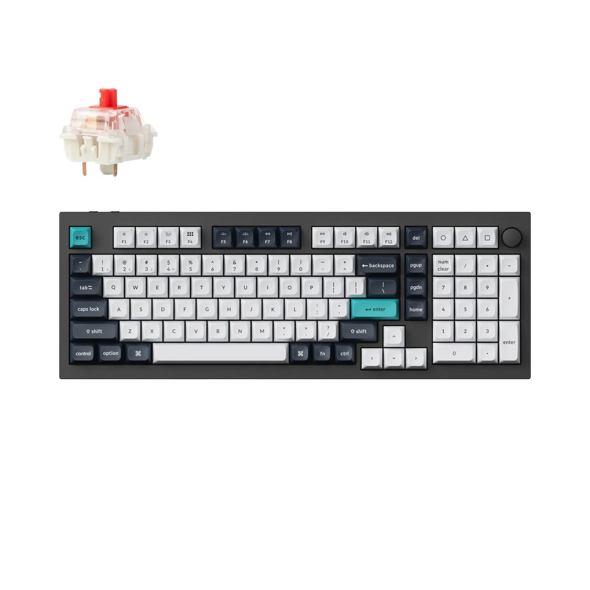 Keychron Q5 MAX 0.96 CARBON BLACK BANANA Switch