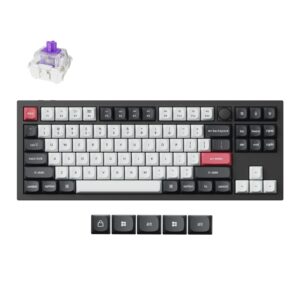 Keychron Q3 HE 80% TKL CARBON BLACK PURPLE Switch