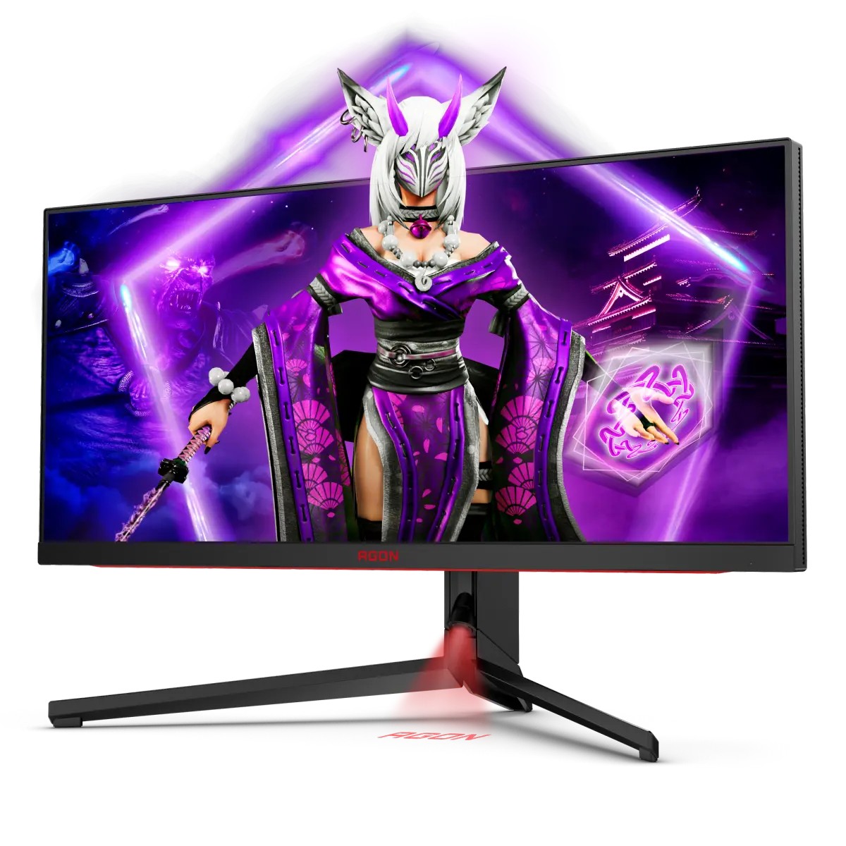 AOC MONITOR 34″ AGON PRO AG344UXM IPS MiniLED GAMING 170HZ HDMI2.1X2 DP1.4, USB-C 3.2 (DP Alt, 90W) HAS VESA SPK