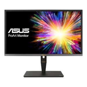 ASUS ProArt PA27UCX 4K HDR Mini LED Professional Monitor – 27″, 4K, Dolby Vision, HDR-10, HLG, Mini LED Backlight, 576 zones local dimming, ΔE < 1, DCI-P3, Hardware Calibration, USB-C, Monit