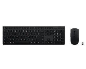 Lenovo Professional Wireless Rechargeable Combo Keyboard and Mouse-US English