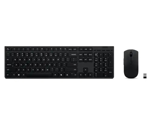 Lenovo Professional Wireless Rechargeable Combo Keyboard and Mouse-US English