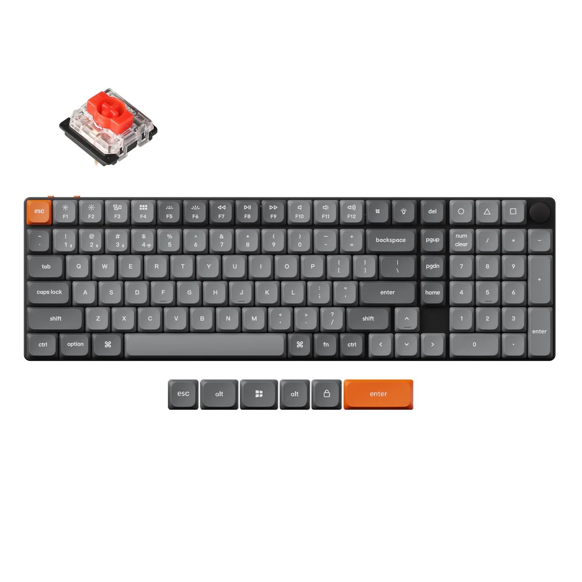 Keychron K17 MAX 0.96 BLACK BLUE Switch