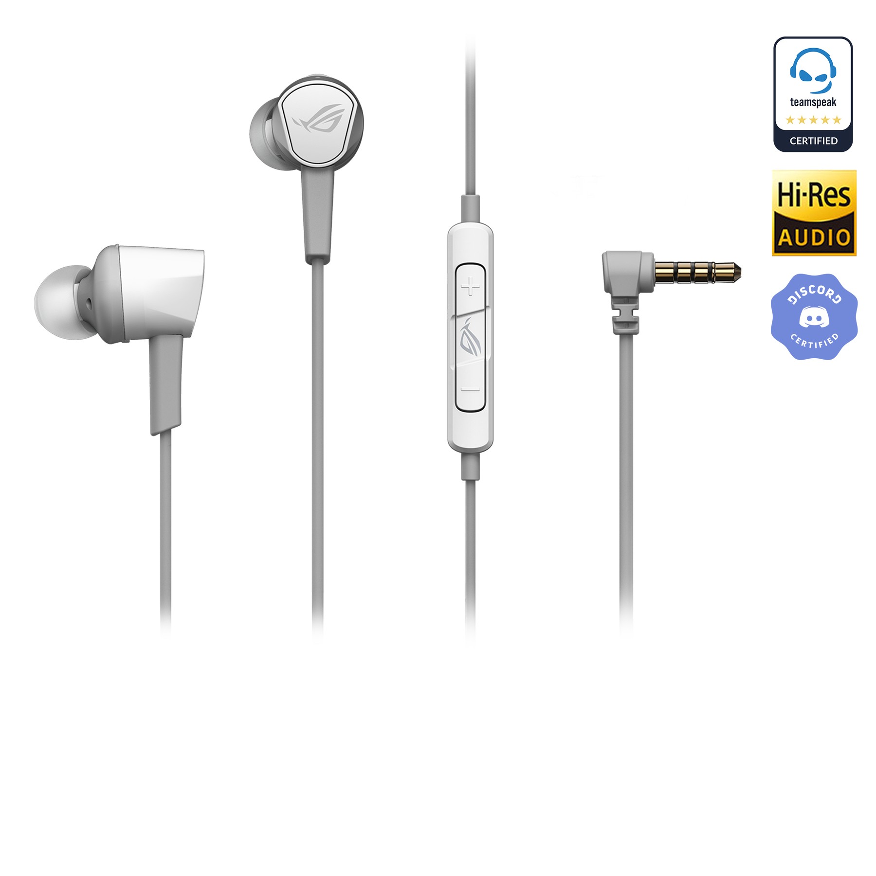 ASUS ROG CETRA II CORE Wired 3.5mm In-ear Gaming Earphones – Moonlight White