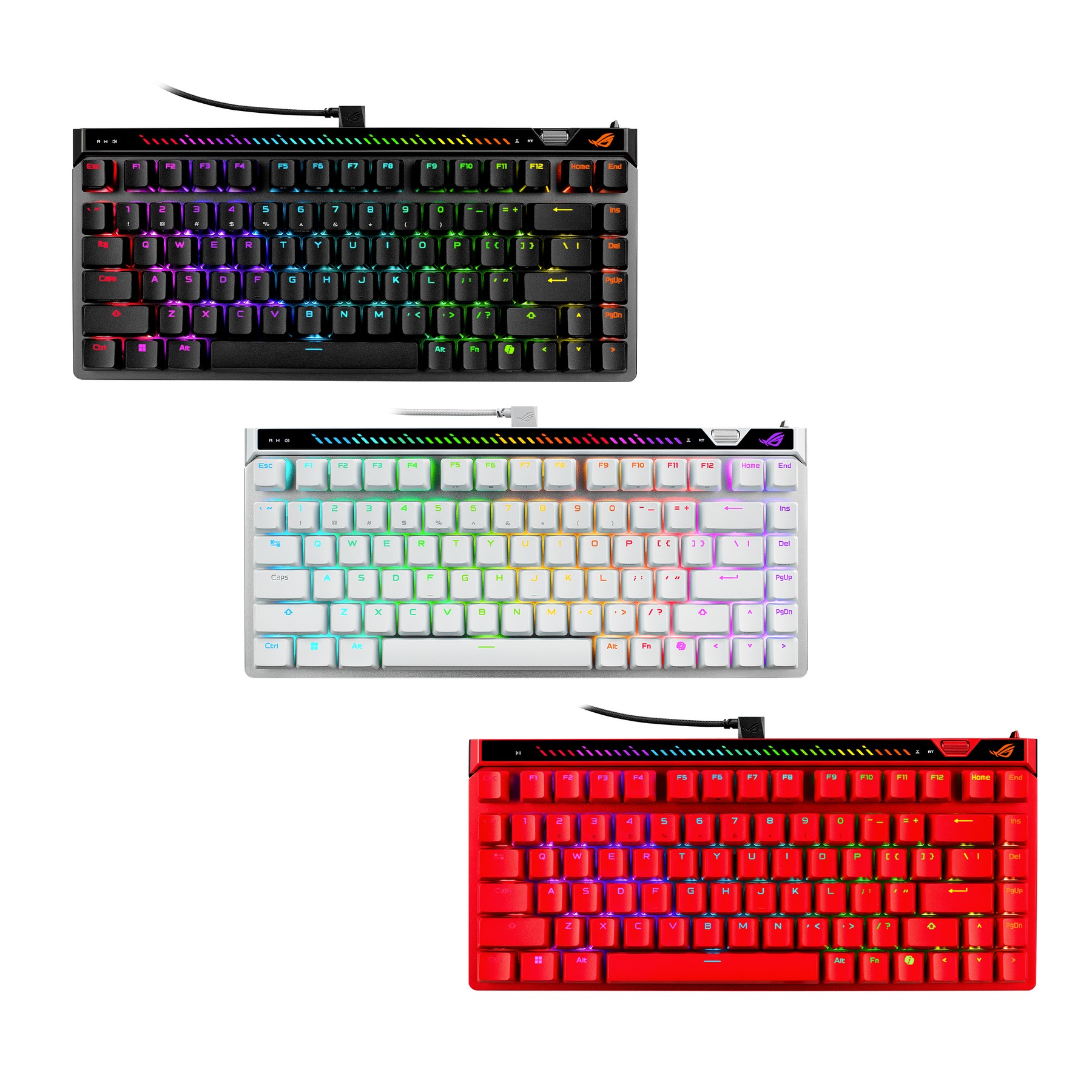 M705 – ASUS ROG FALCHION ACE 75 HE Gaming Wired Keyboard – ROG HFX V2 Switch – PBT – Black