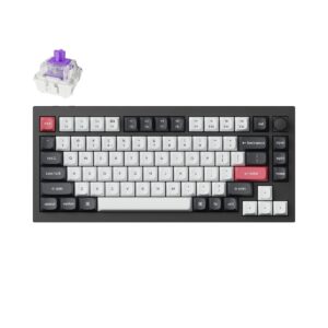 Keychron Q1 HE 0.75 CARBON BLACK PURPLE Switch