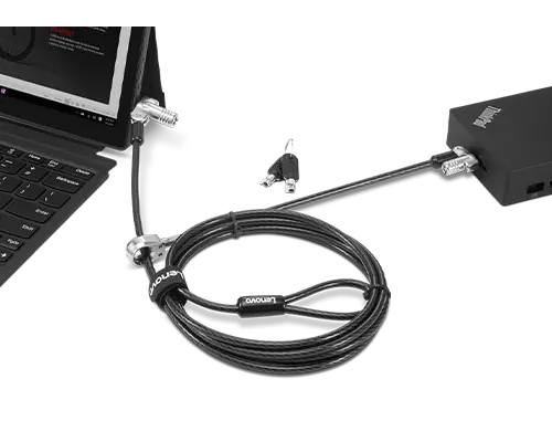 Lenovo NanoSaver Twin Head Nano / MS 2.0 MasterKey Cable Lock from Lenovo