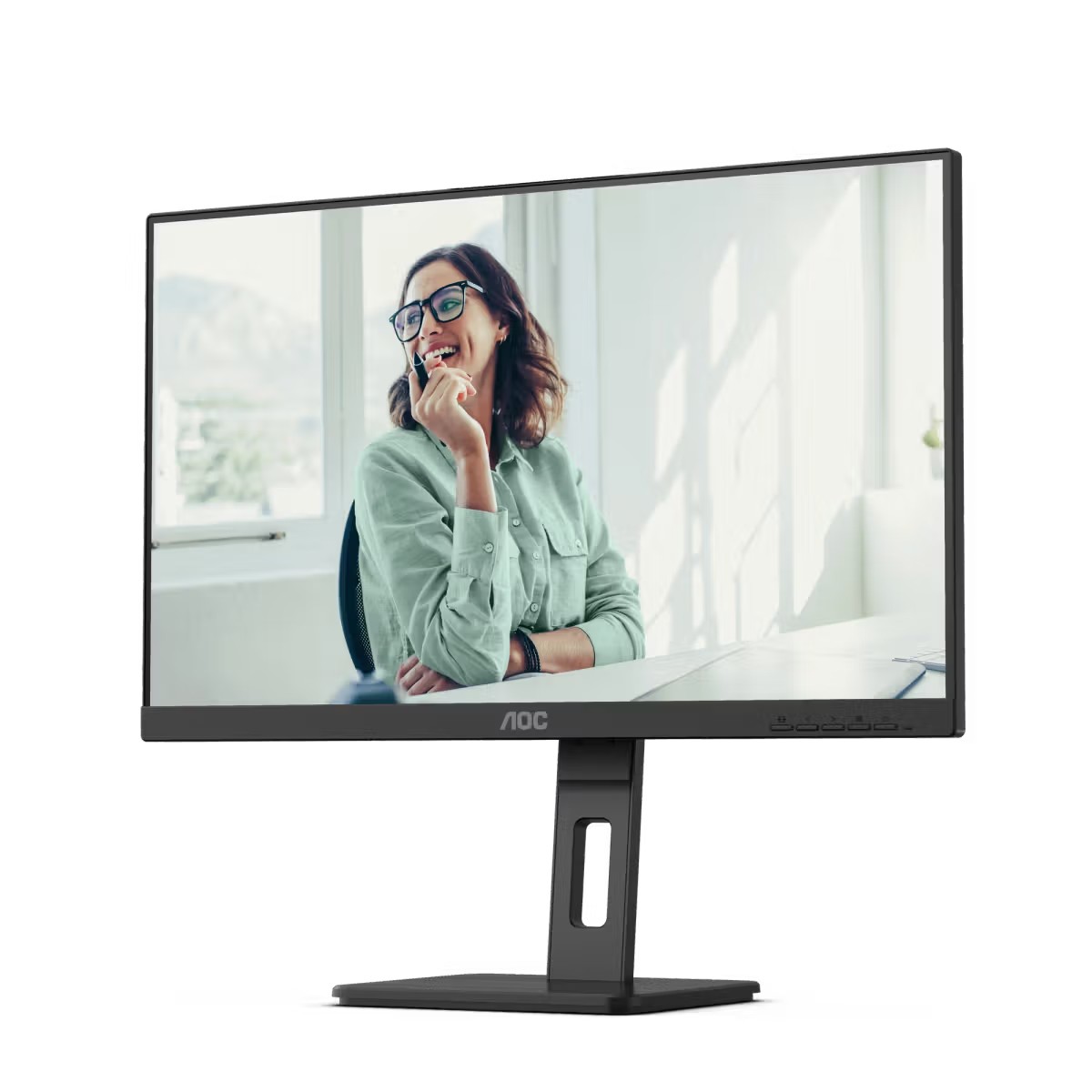 AOC MONITOR 27″ Q27P3CV IPS QHD 75HZ HDMI 1.4 x 2 DP 1.2 USB-C 65W RJ45 HAS PIVOT VESA