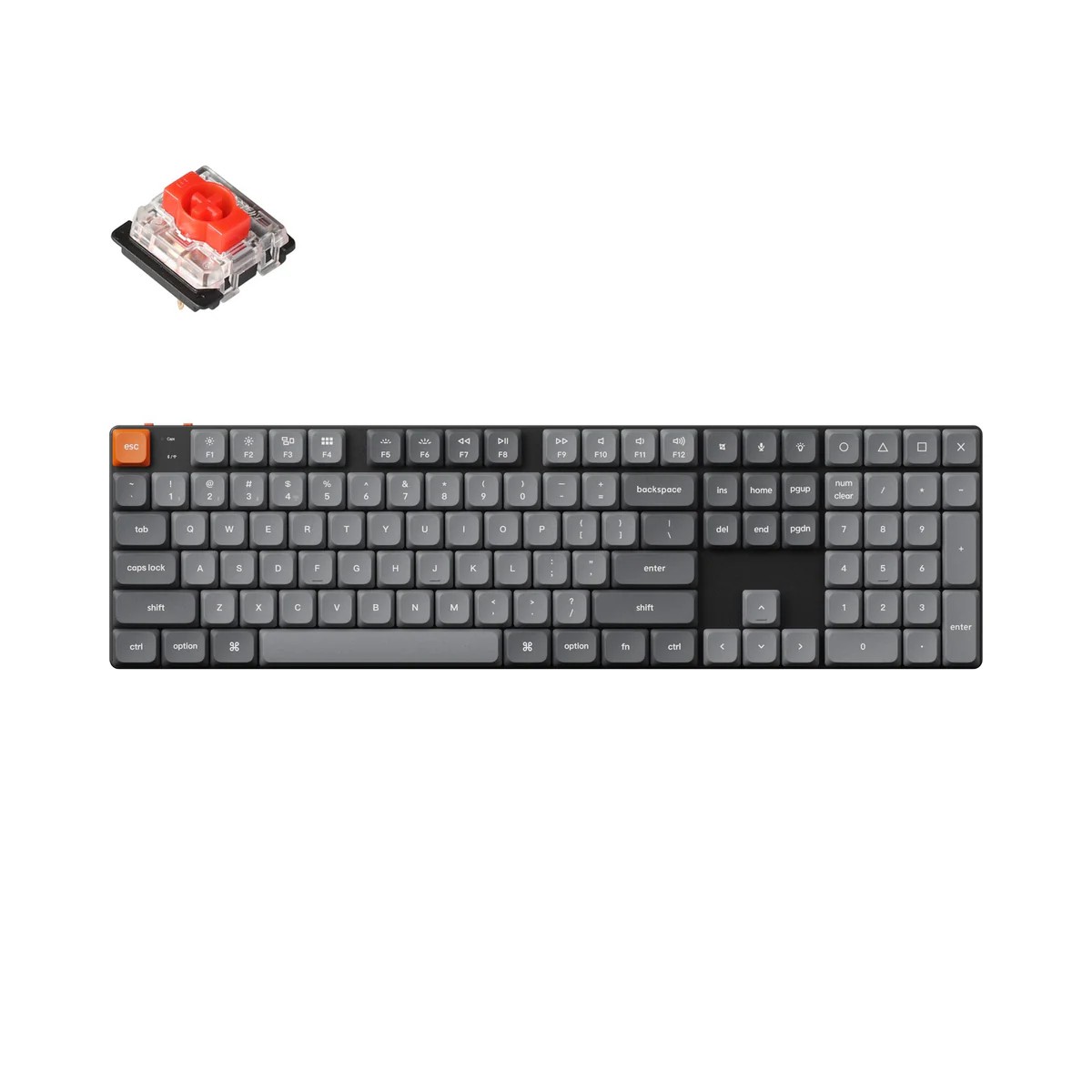 Keychron K5 MAX FULL SIZE BLACK BROWN Switch