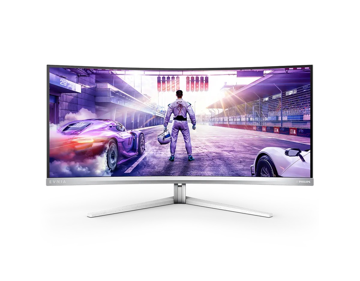 PHILIPS MONITOR 34″ Evnia 34M2C8600 QD-OLED Curved 1800R WQHD GAMING 240Hz HDMI 2.0 x 2 DP 1.4 x 1 USB-C x 1 HAS VESA KVM SPK PIP/PBP