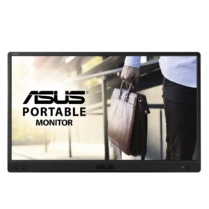 ASUS ZenScreen MB166C Portable Monitor – 16″, Full HD, IPS, USB Type-C, Flicker Free, Blue Light Filter, Anti-glare surface