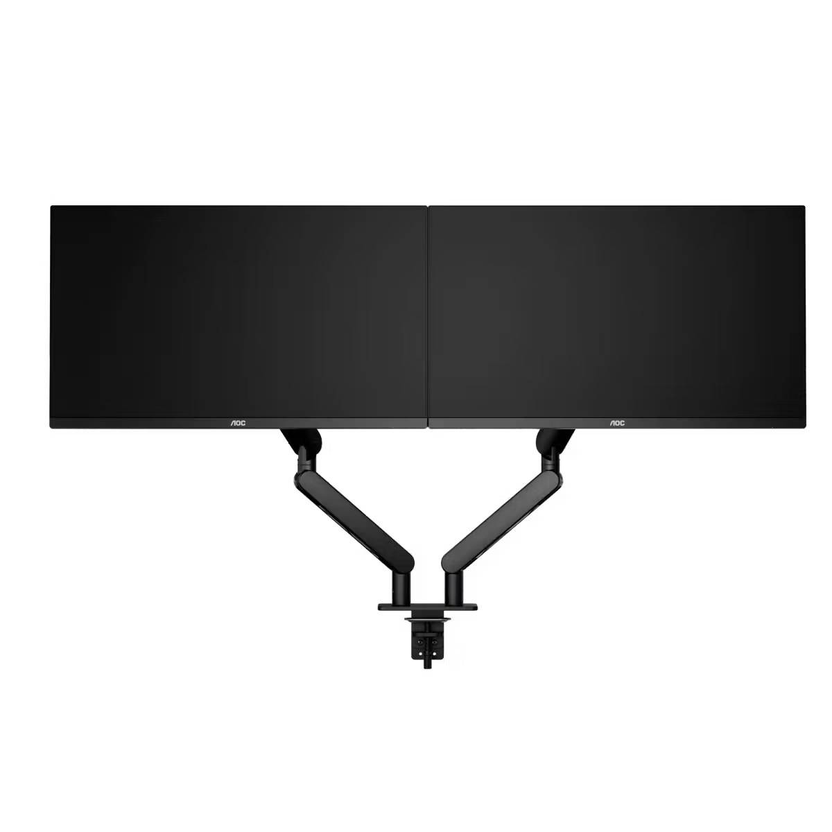 AOC AM420B Mechanical Gas Spring System Dual Monitor Arm (Black)