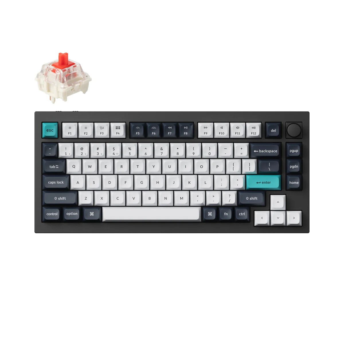 Keychron Q1 MAX 0.75 CARBON BLACK BANANA Switch
