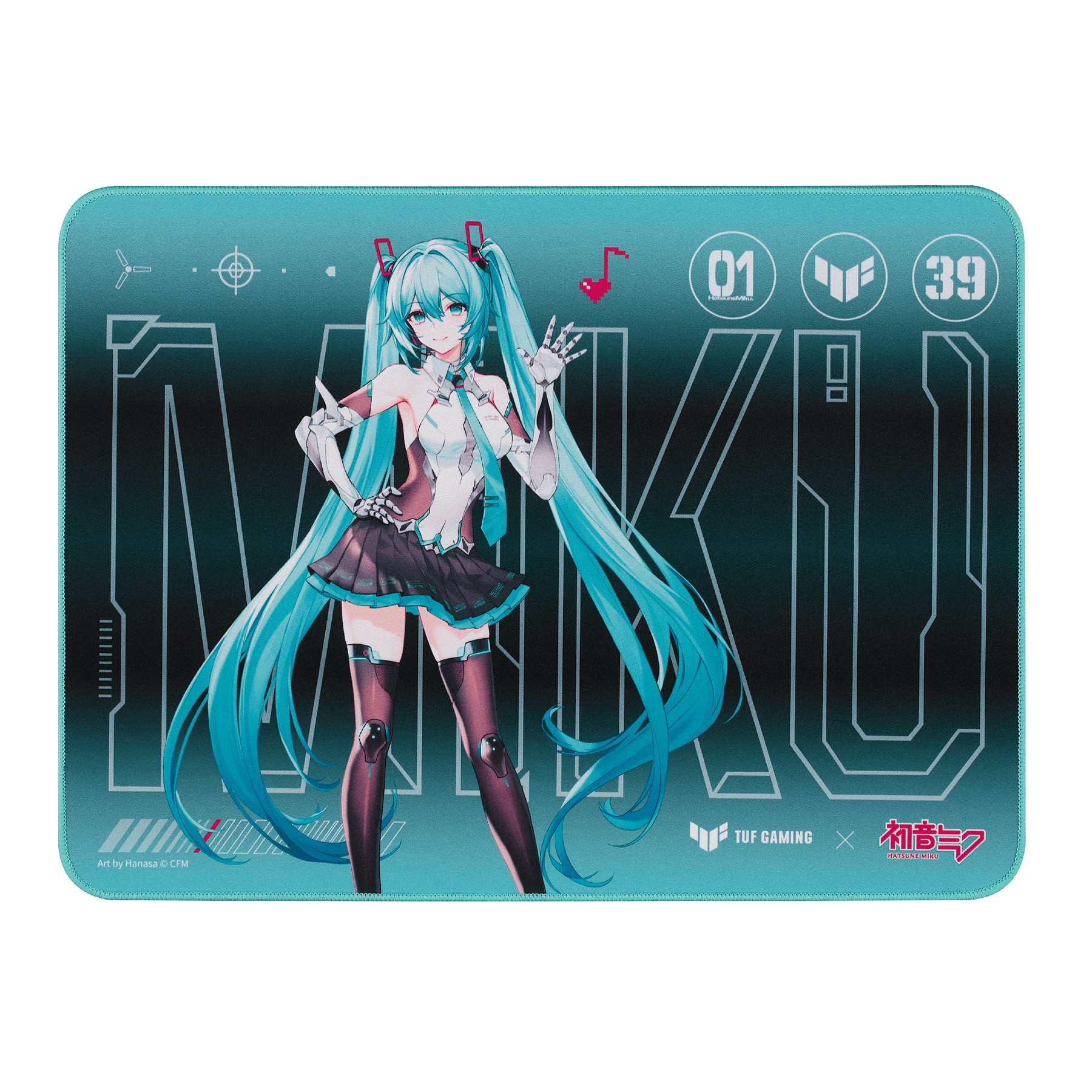 NC19 – ASUS TUF Gaming P1 Mouse Pad – Hatsune Miku Edition