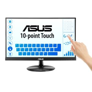 ASUS VT229H Touch Monitor – 22″, FHD (1920 x 1080), 10-point Touch, IPS, 178° Wide Viewing Angle, Frameless, Flicker free, Low Blue Light, HDMI, 7H Hardness