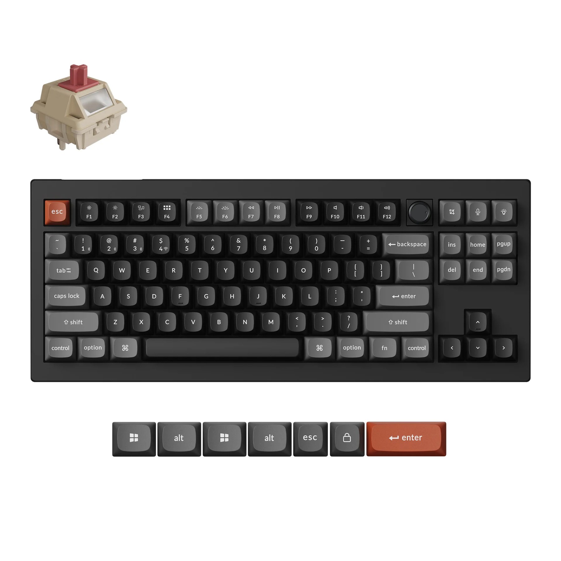Keychron V ULTRA 8K 0.8 BLACK BANANA Switch