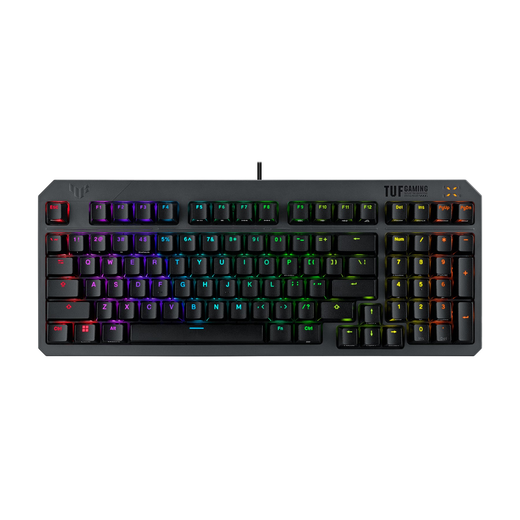 ASUS TUF Gaming K3 Gen II Keyboard – Optical-Mechanical RGB – Blue Switch