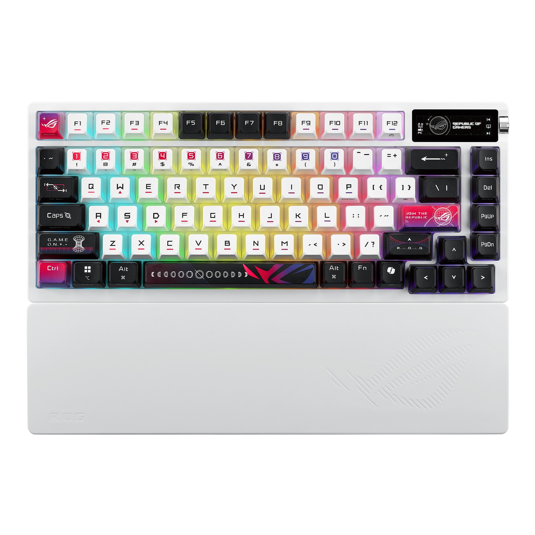 M704 – ASUS ROG Azoth X 75% Wireless Custom Gaming Keyboard – ROG NX Snow Switch V2