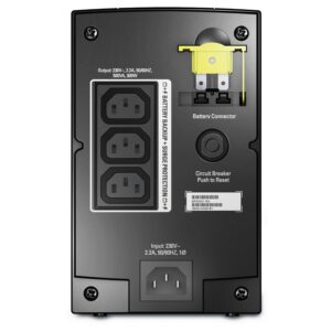 APC Back-UPS, 500VA/300W, Tower, 230V, 3x IEC C13 outlets, AVR, LED, User Replaceable Battery