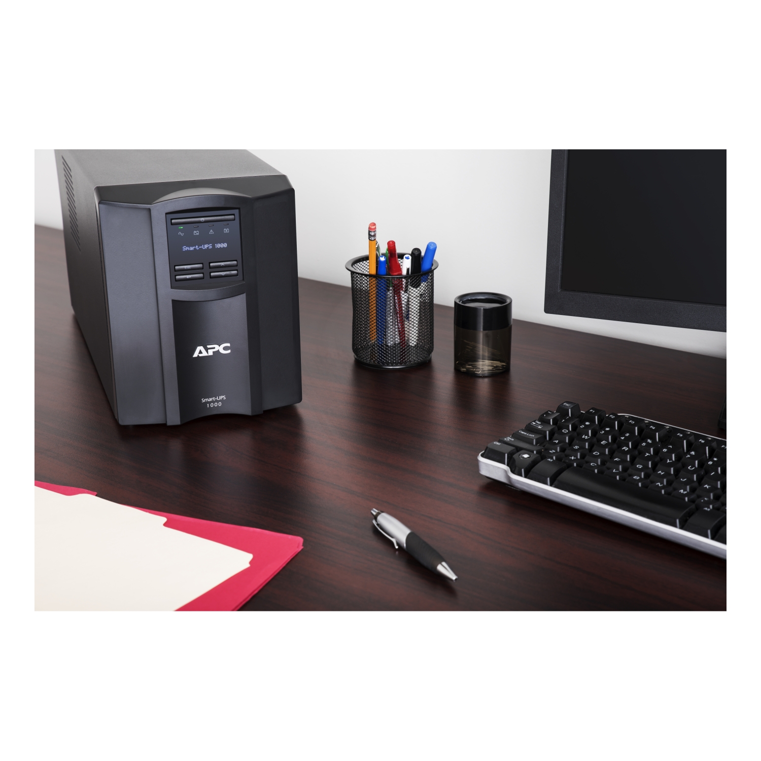 APC Smart-UPS, Line Interactive, 1000VA, Tower, 230V, 8x IEC C13 outlets, SmartConnect Port+SmartSlot, AVR, LCD