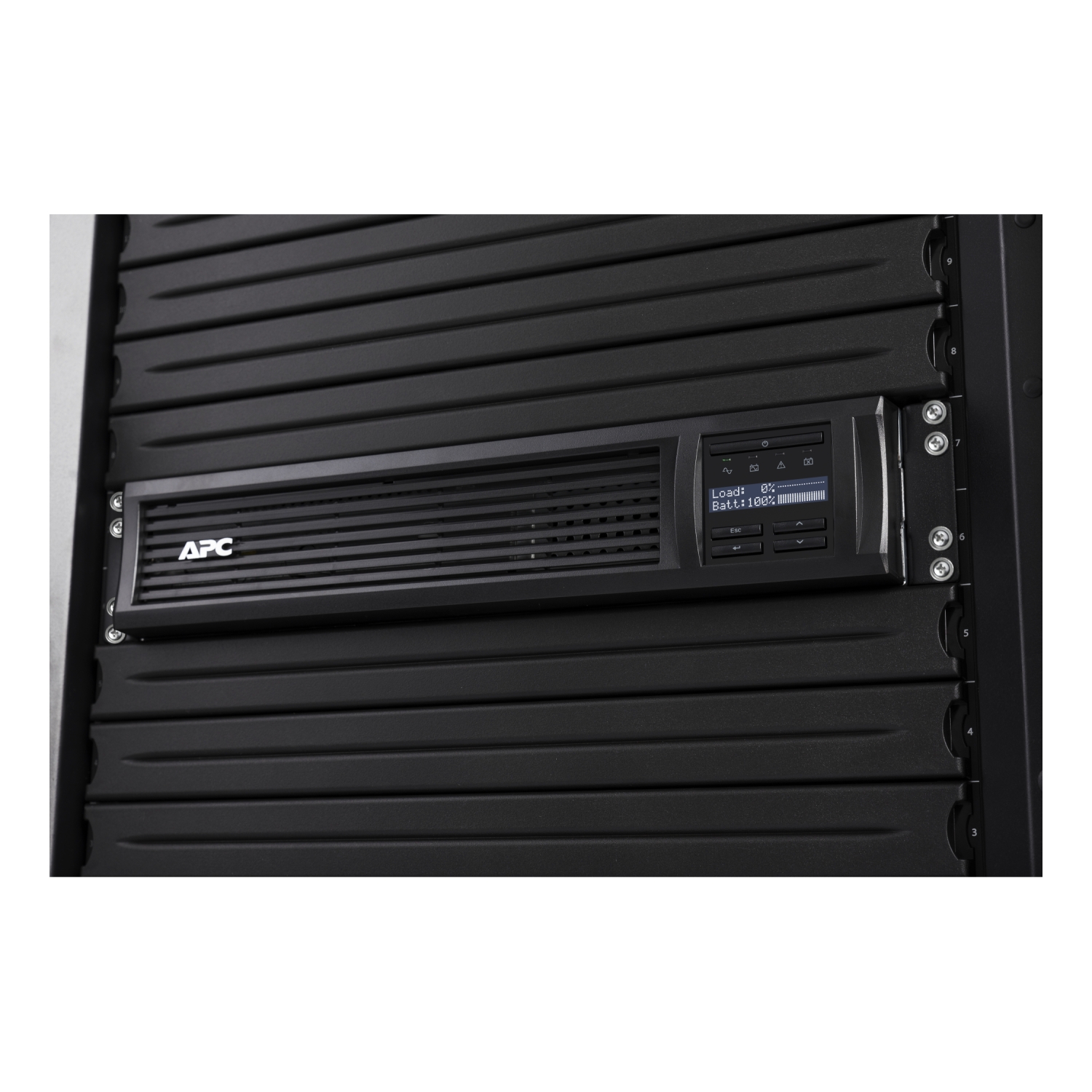 APC Smart-UPS, Line Interactive, 750VA, Rackmount 2U, 230V, 4x IEC C13 outlets, SmartConnect Port+SmartSlot, AVR, LCD
