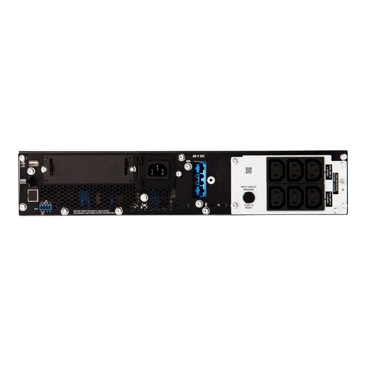 APC Smart-UPS On-Line, 1000VA/1000W, Rackmount 2U, 230V, 6x C13 IEC outlets, SmartSlot, Extended runtime, W/ rail kit