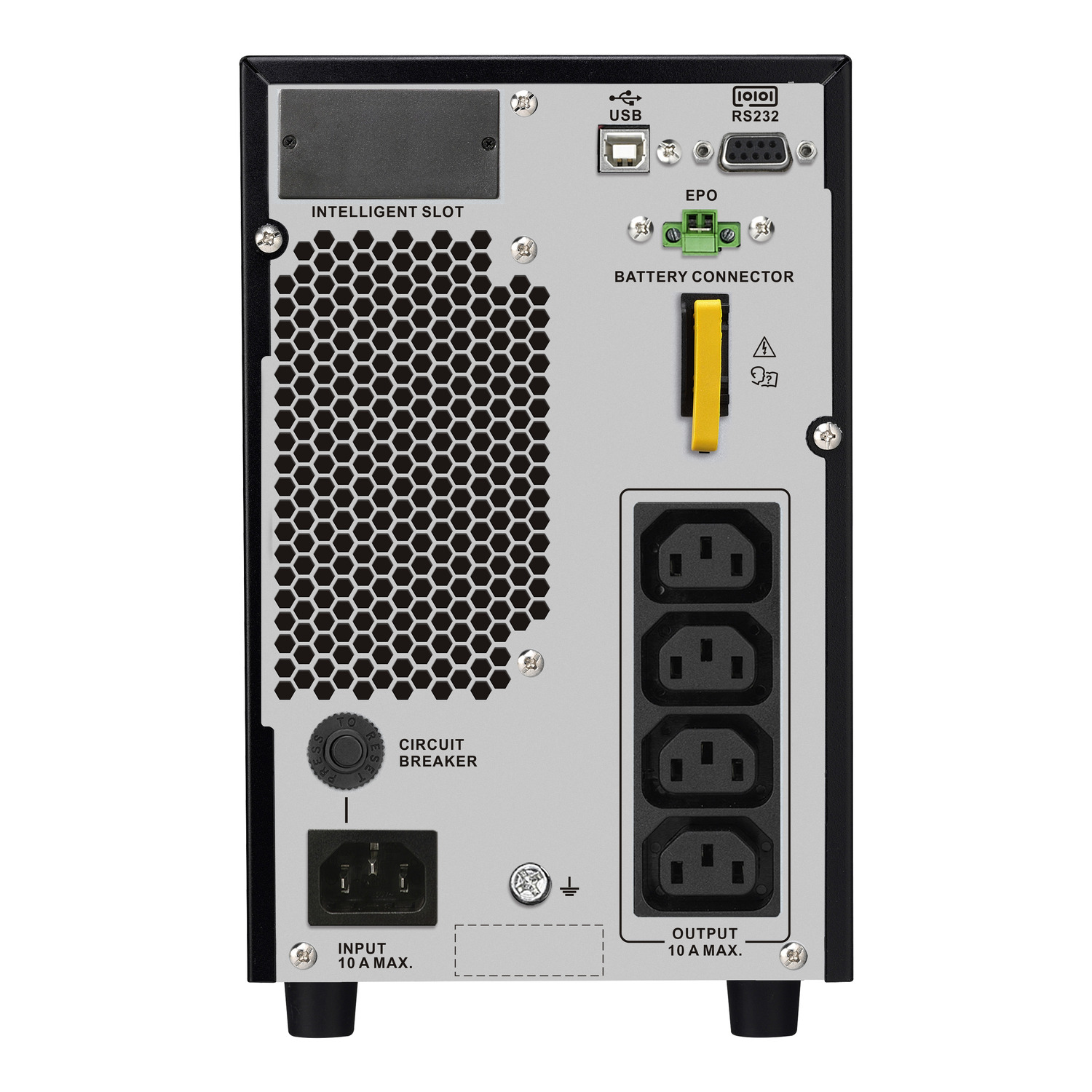 APC Easy UPS On-Line, 2000VA/1800W, Tower, 230V, 4x IEC C13 outlets, Intelligent Card Slot, LCD