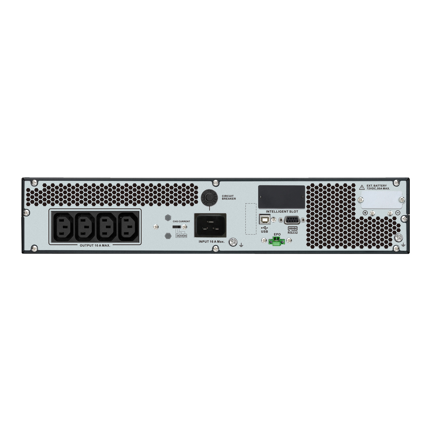 APC Easy UPS On-Line, 2000VA/1800W, Rackmount 4U, 230V, 4x IEC C13 outlets, Intelligent Card Slot, LCD, Extended runtime, W/ rail kit