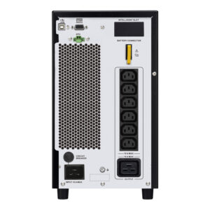 APC Easy UPS On-Line, 3kVA/2700W, Tower, 230V, 6x IEC C13 + 1x IEC C19 outlets, Intelligent Card Slot, LCD