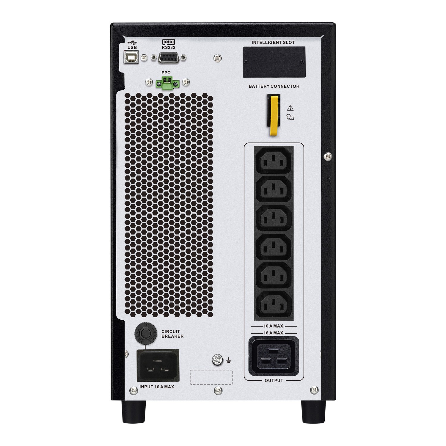 APC Easy UPS On-Line, 3kVA/2700W, Tower, 230V, 6x IEC C13 + 1x IEC C19 outlets, Intelligent Card Slot, LCD