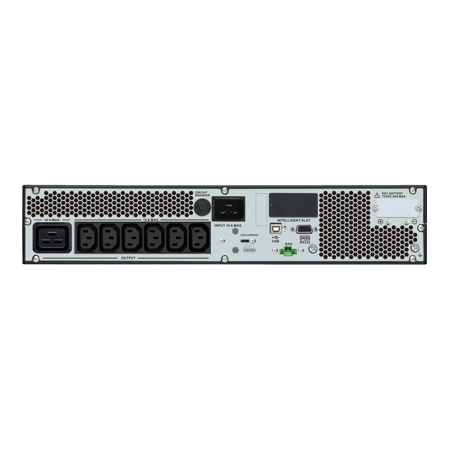 APC Easy UPS 在線式,3kVA/2700W,機架安裝式4U,230V,6x IEC C13+1x IEC C19插座,智慧卡插槽,LCD,延長運行時間,帶導軌套件