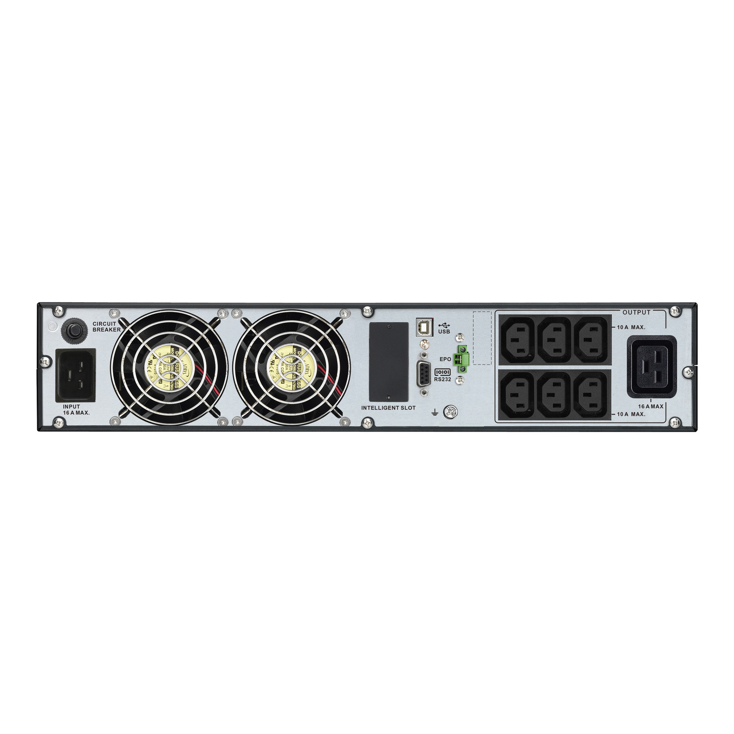 APC Easy UPS On-Line, 3kVA/2700W, Rackmount 2U, 230V, 6x IEC C13 + 1x IEC C19 outlets, Intelligent Card Slot, LCD, W/ rail kit