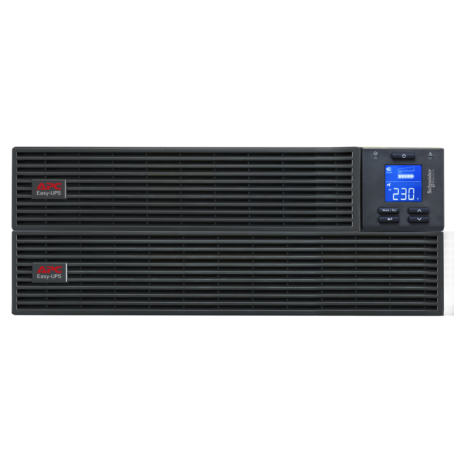 APC Easy UPS On-Line, 6kVA/6kW, Rackmount 4U, 230V, Hard wire 3-wire(1P+N+E) outlet, Intelligent Card Slot, LCD, W/ rail kit