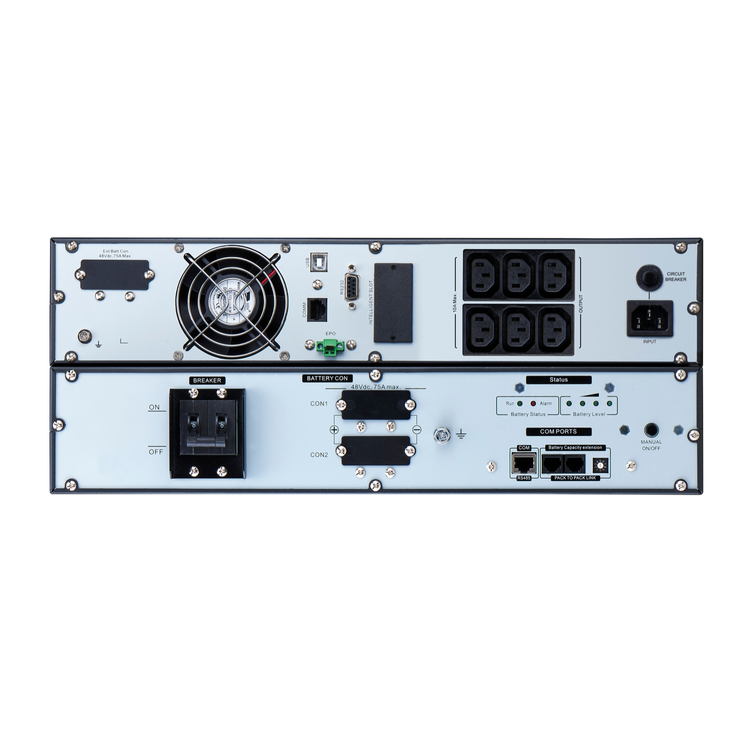 APC Easy UPS On-Line, 1000VA, Lithium-ion, Rack/Tower 4U, 230V, 6 IEC C13 outlets, Intelligent Card Slot, Extended runtime, W/ rail kit