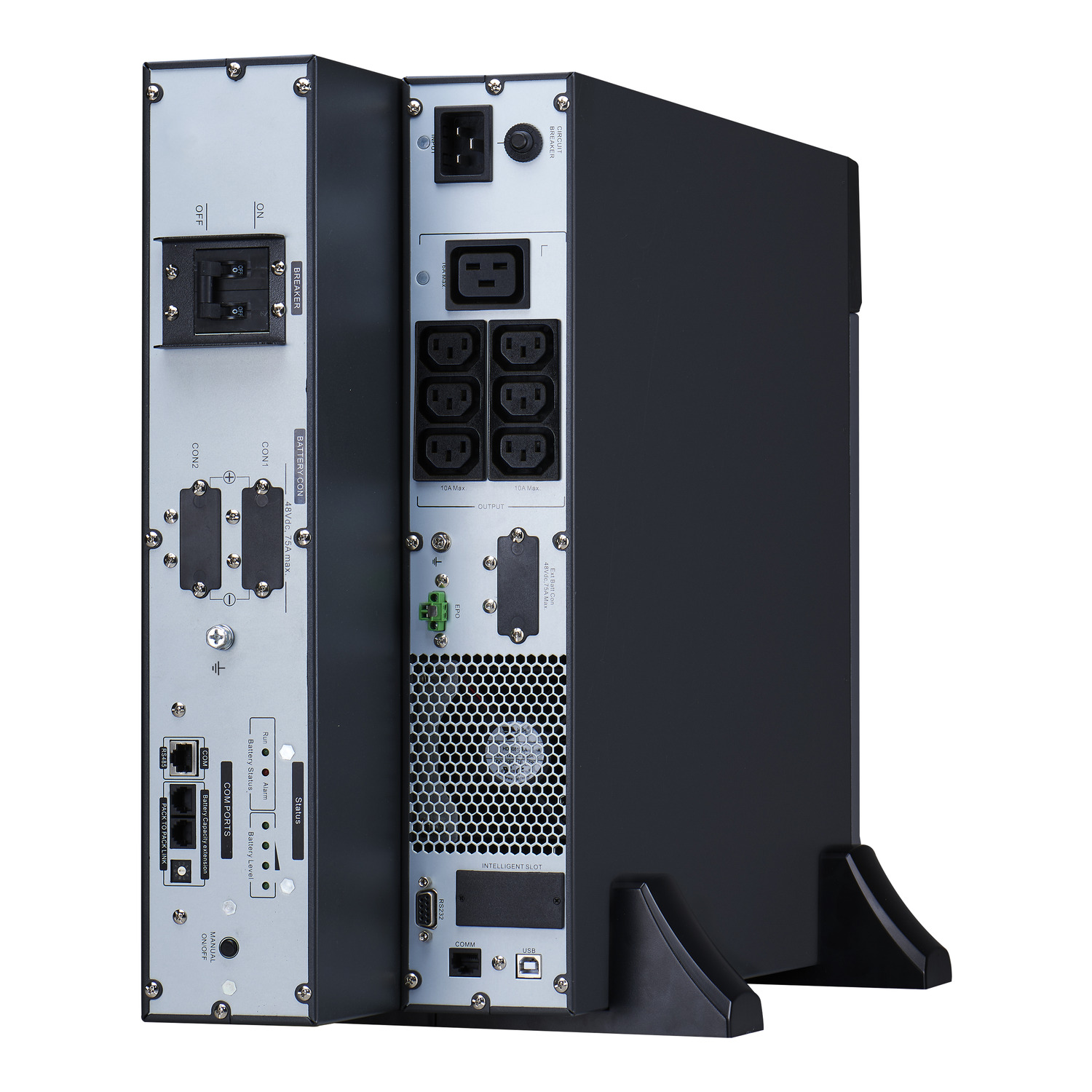 APC Easy UPS On-Line, 3kVA, Lithium-ion, Rack/Tower 4U, 230V, 6 IEC C13 + 1 IEC C19 outlets, Intelligent Card Slot, Extended runtime, W/ rail kit