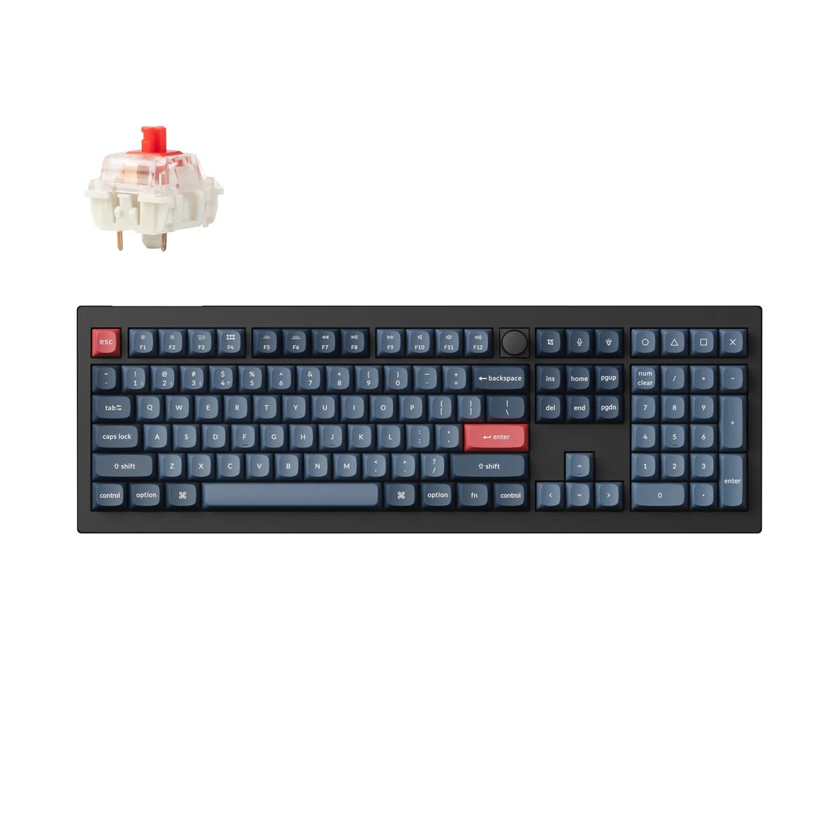Keychron V6 MAX FULL SIZE CARBON BLACK BANANA Switch