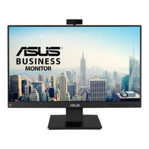 ASUS BE24EQK Business Monitor – 23.8″, Full HD, IPS, Frameless, Full HD Webcam, Mic Array, Flicker free, Low Blue Light, HDMI