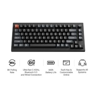 Keychron V ULTRA 8K 0.75 BLACK RED Switch