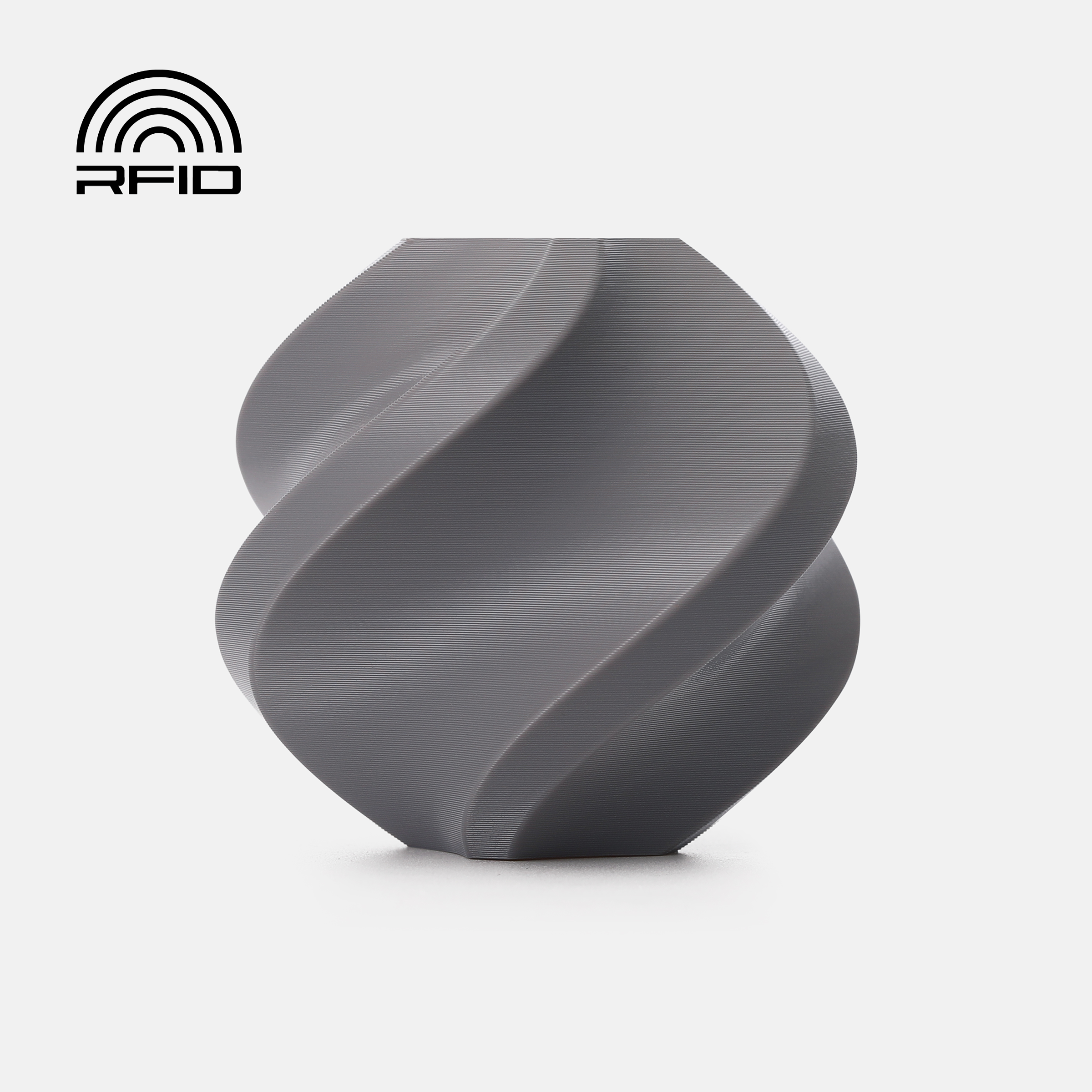 Bambu PETG HF Filament – Gray – with Bambu Reusable Spool