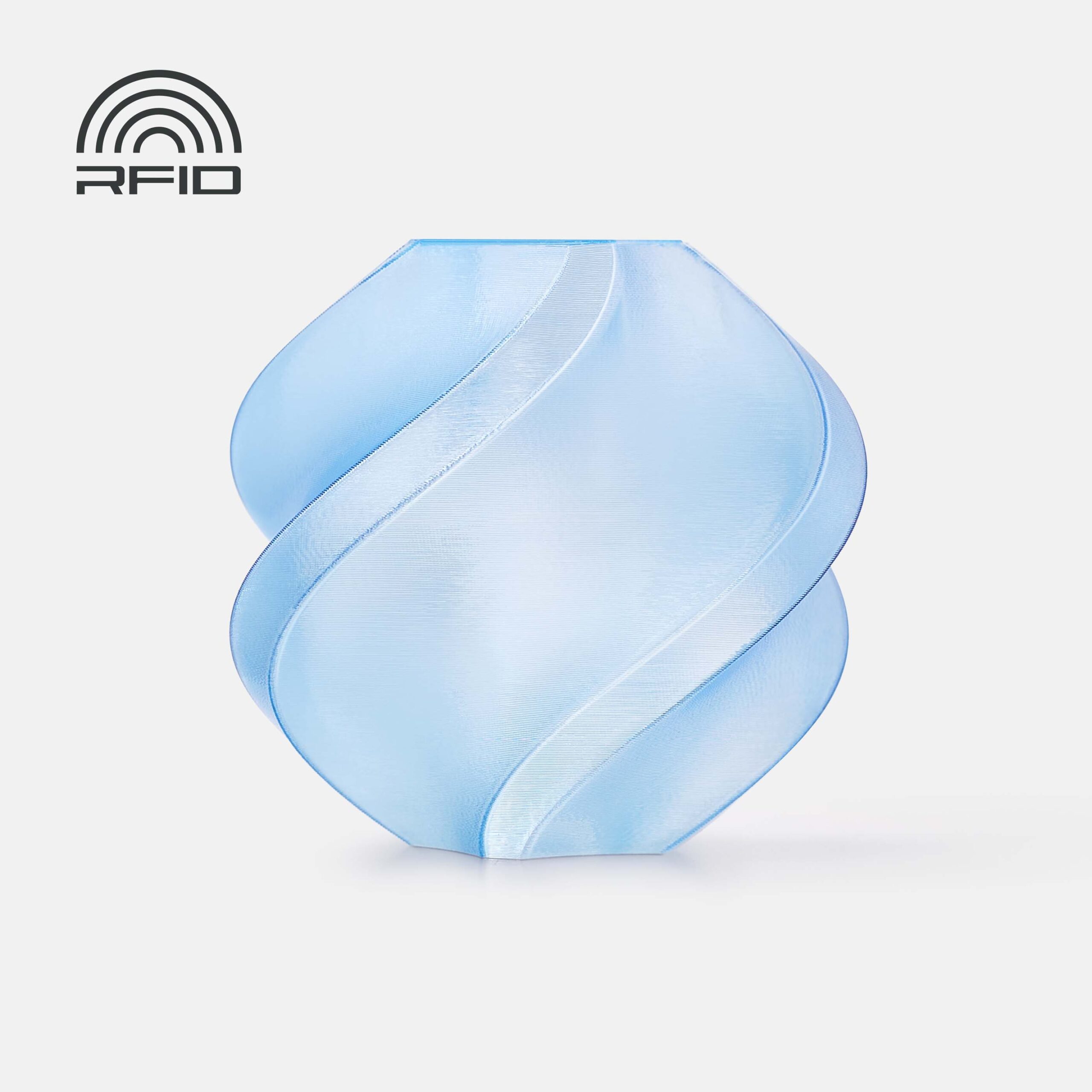 Bambu PETG Translucent – Translucent Light Blue – with Bambu Reusable Spool