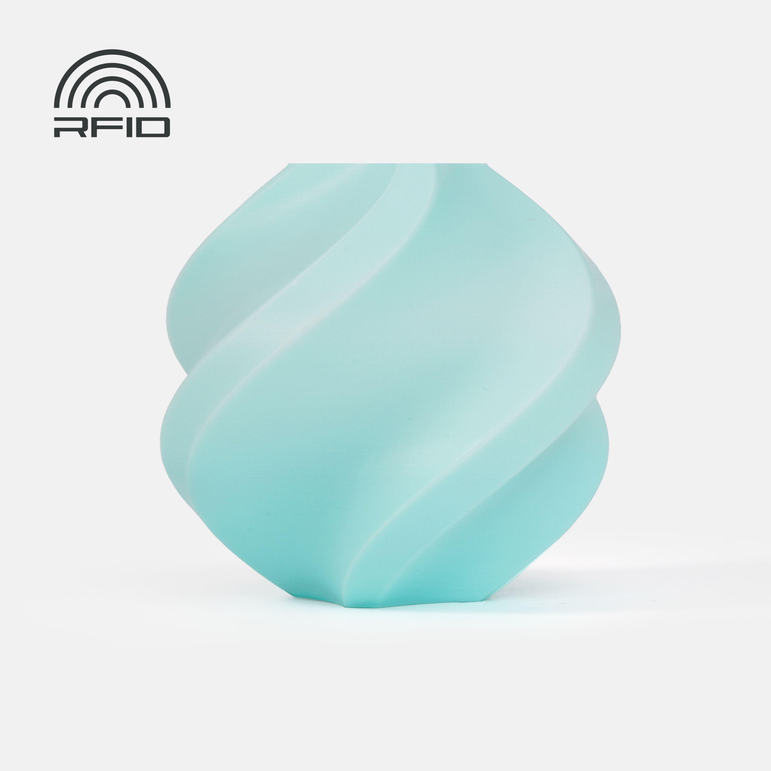 Bambu PLA Basic Filament – Arctic Whisper – with Bambu Reusable Spool