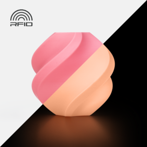 Bambu PLA Glow Filament – Glow Pink-with Bambu Reusable Spool