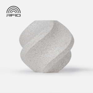 Bambu PLA Marble Filament – White Marble – with Bambu Reusable Spool