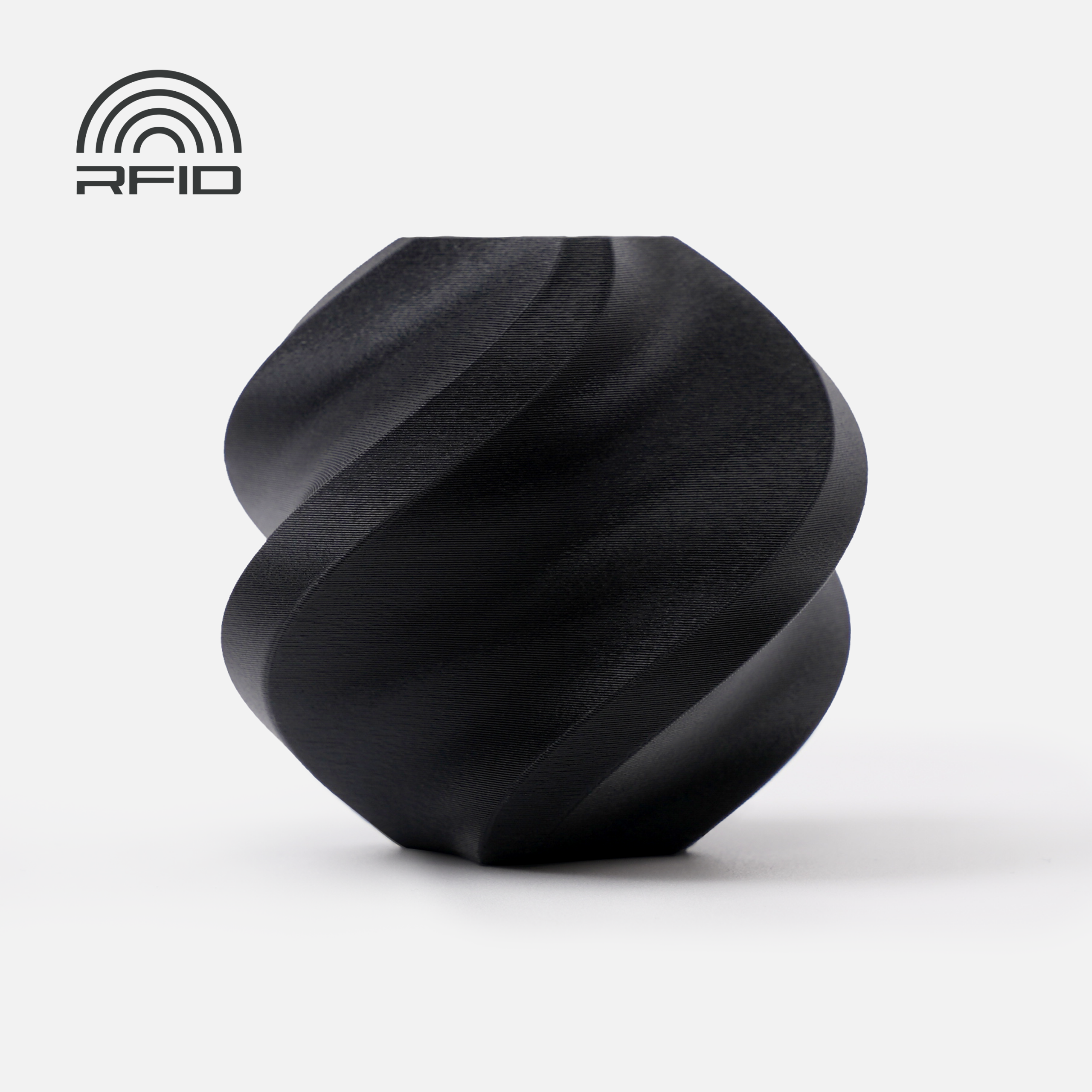 Bambu PLA Matte Filament – Charcoal – with Bambu Reusable Spool