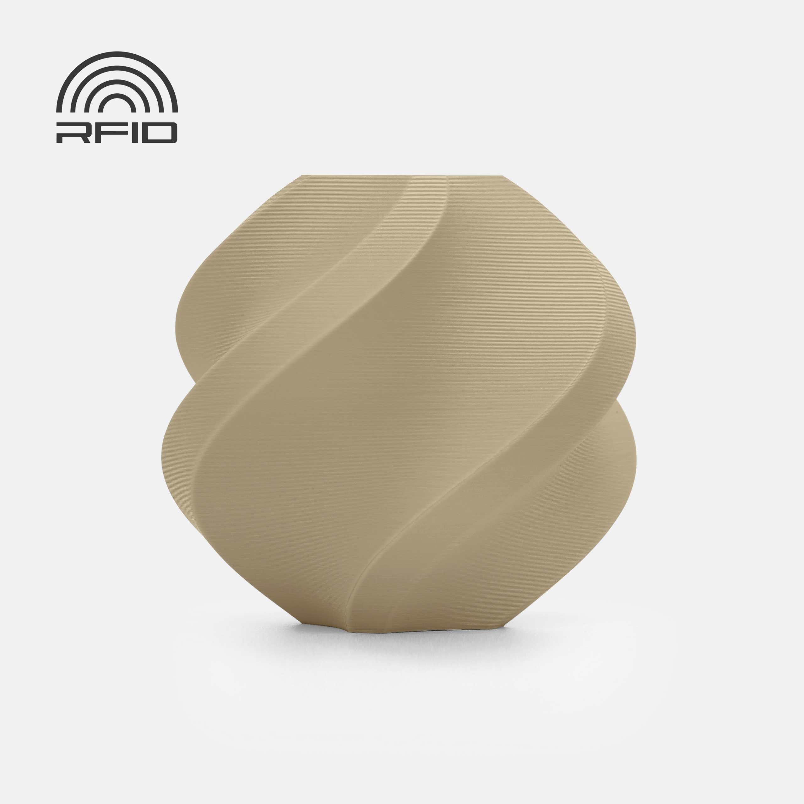 Bambu PLA Matte Filament – Desert Tan- with Bambu Reusable Spool