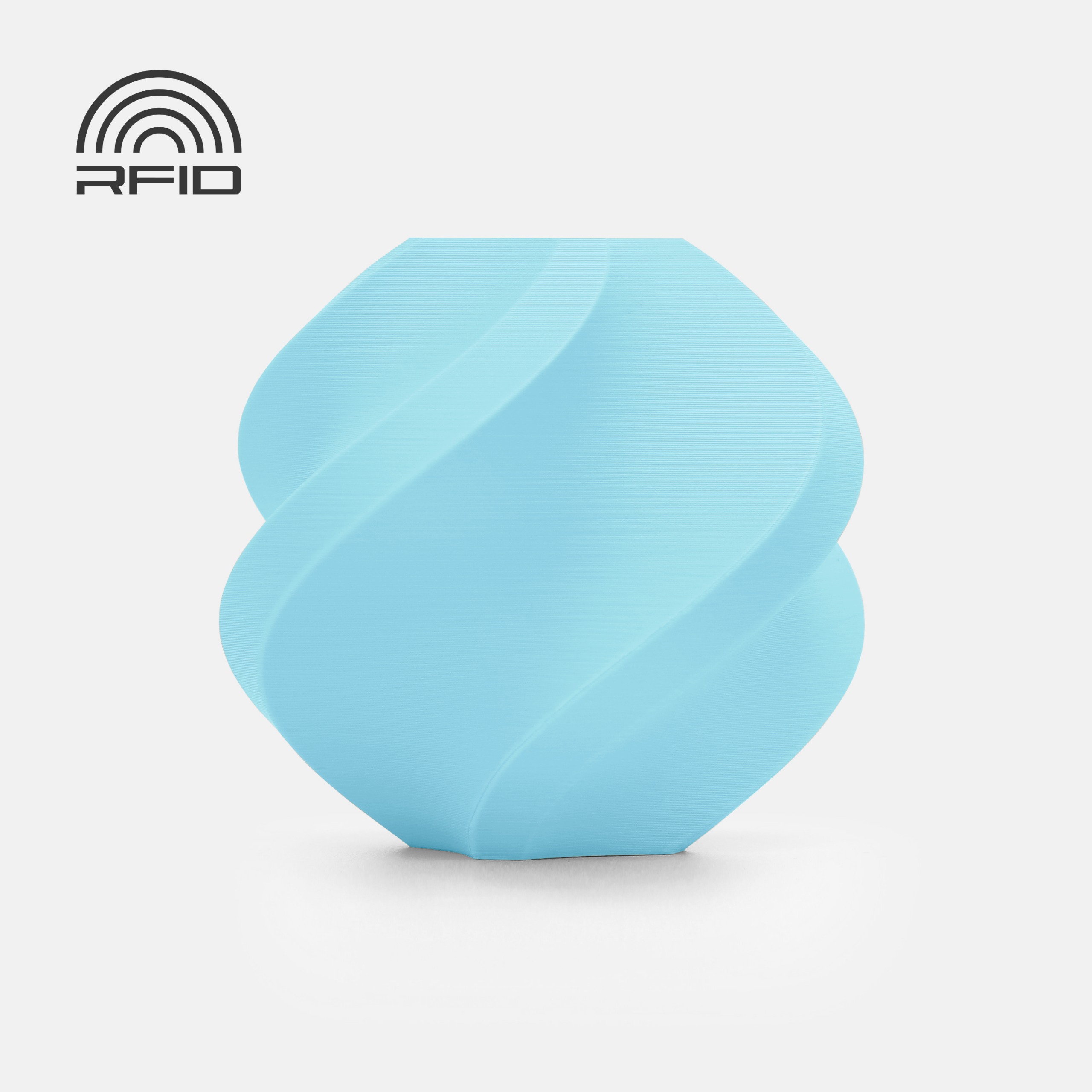 Bambu PLA Matte Filament – Ice Blue – with Bambu Reusable Spool