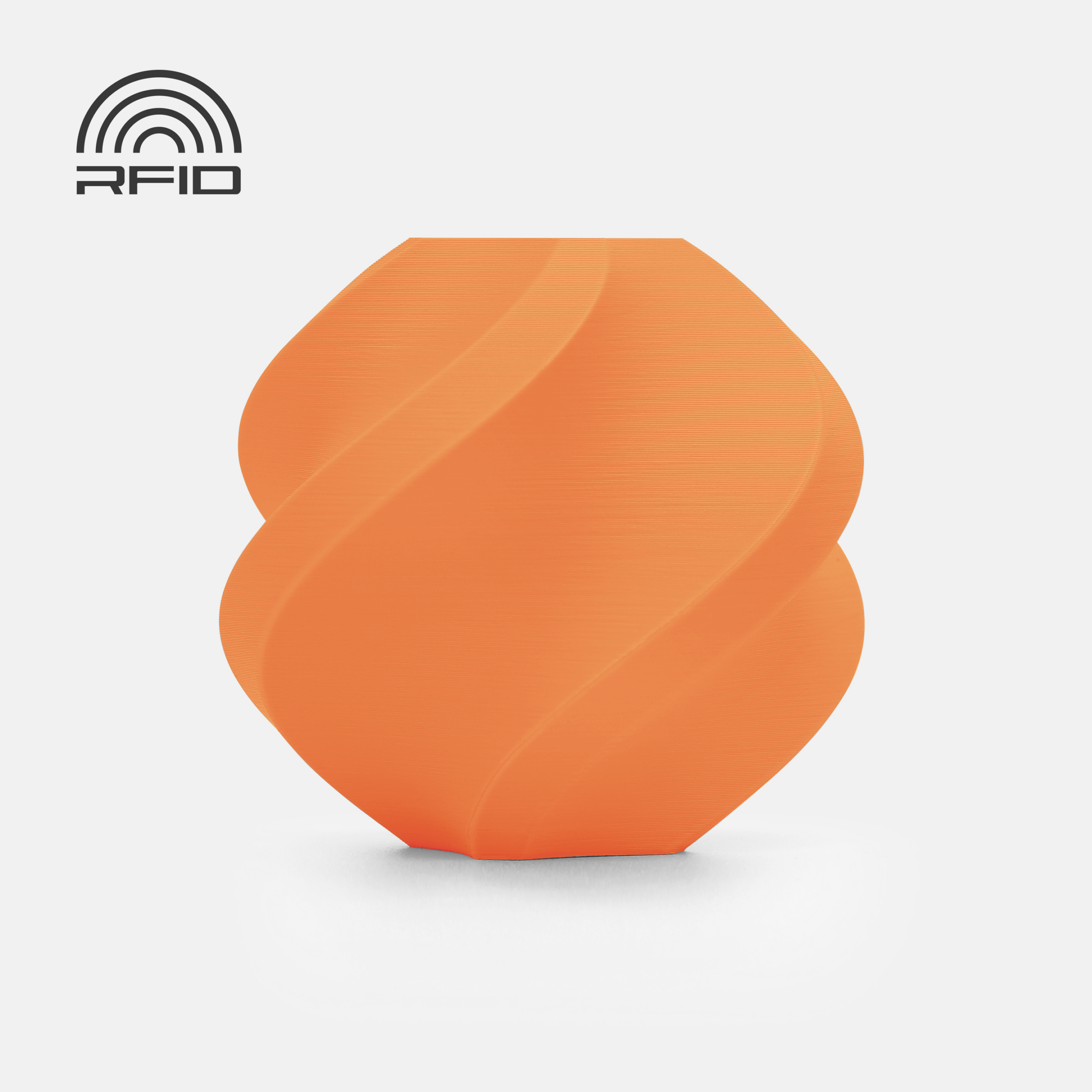 Bambu PLA Matte Filament – Mandarin Orange – with Bambu Reusable Spool