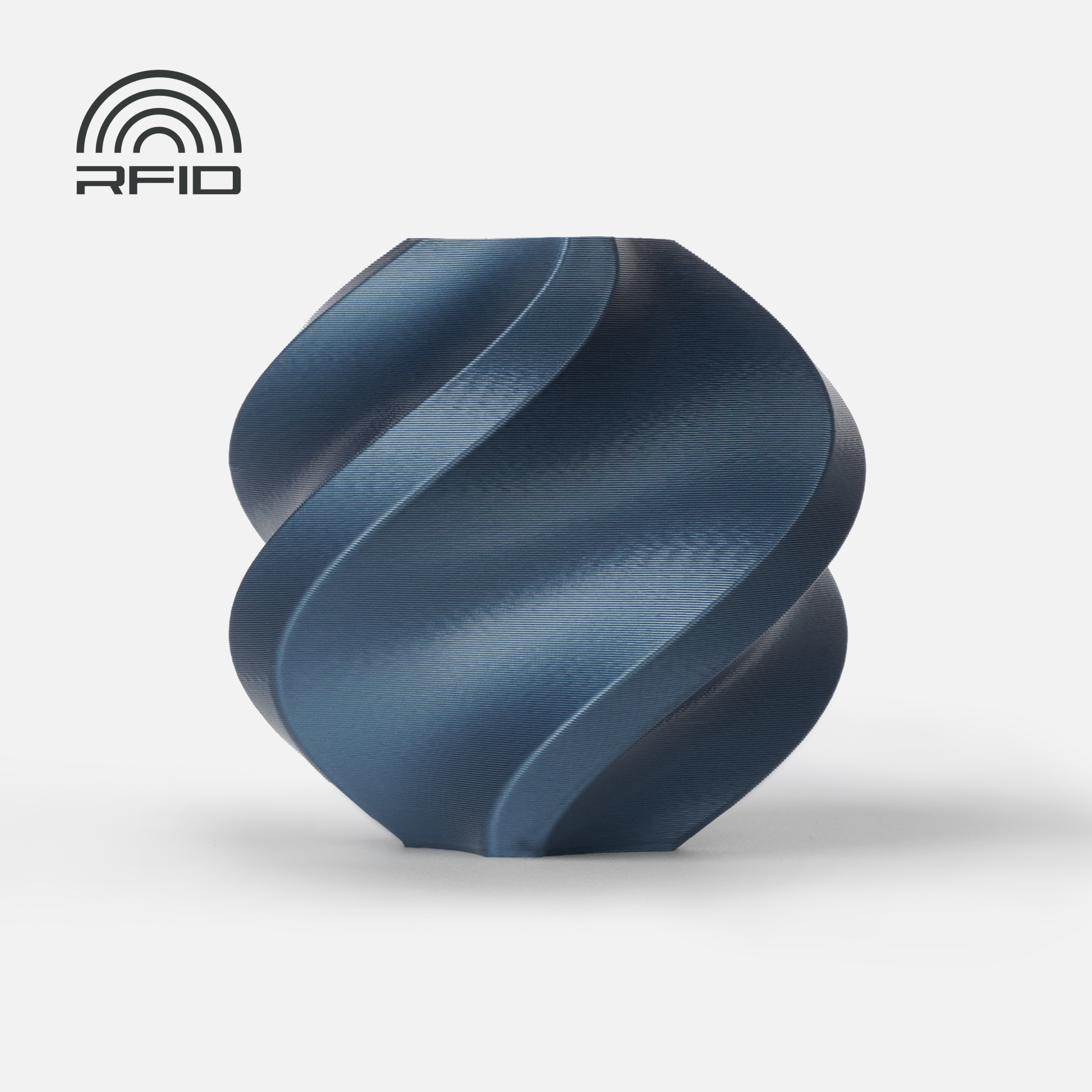 Bambu PLA Metal Filament – Cobalt Blue Metallic – with Bambu Reusable Spool