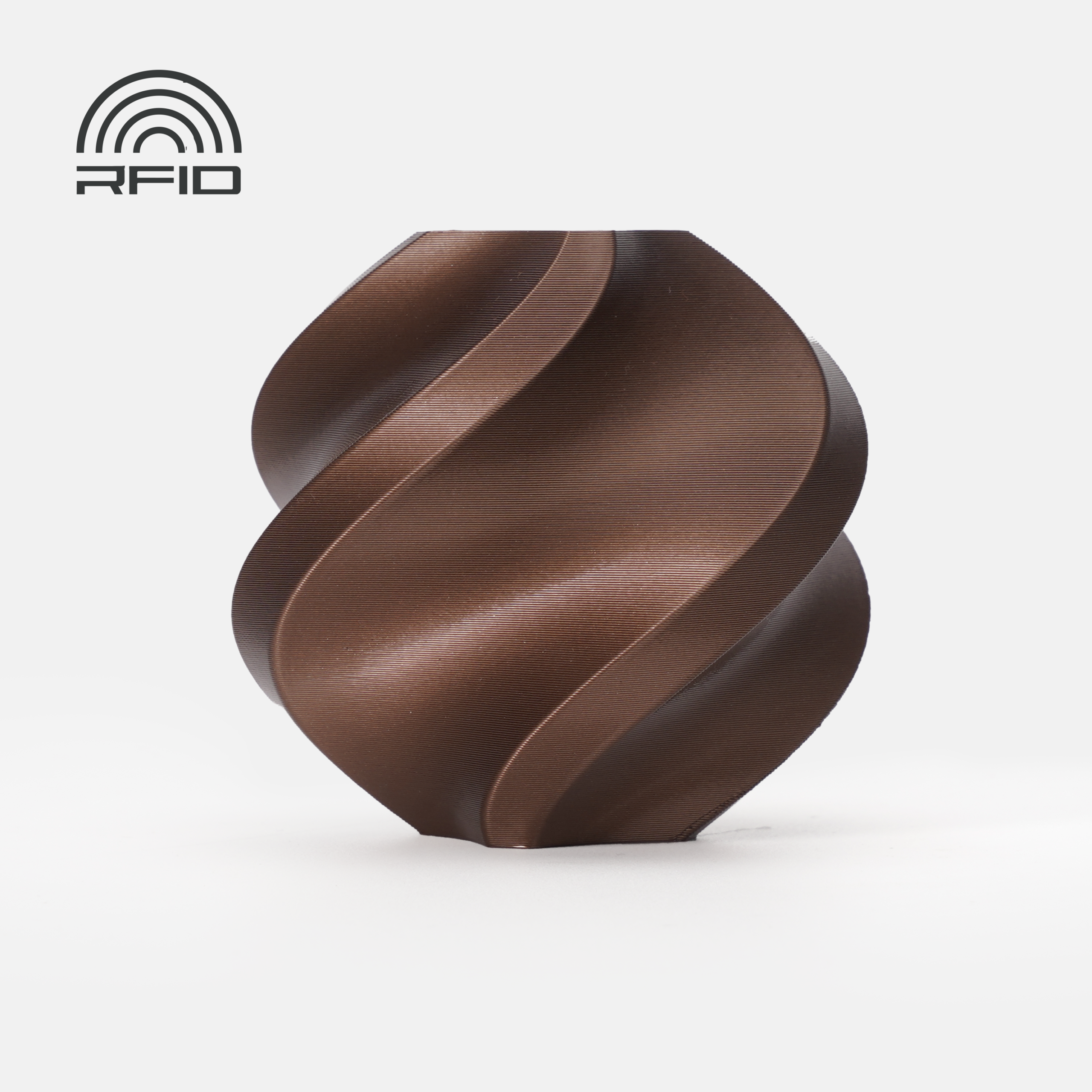 Bambu PLA Metal Filament – Copper Brown Metallic – with Bambu Reusable Spool