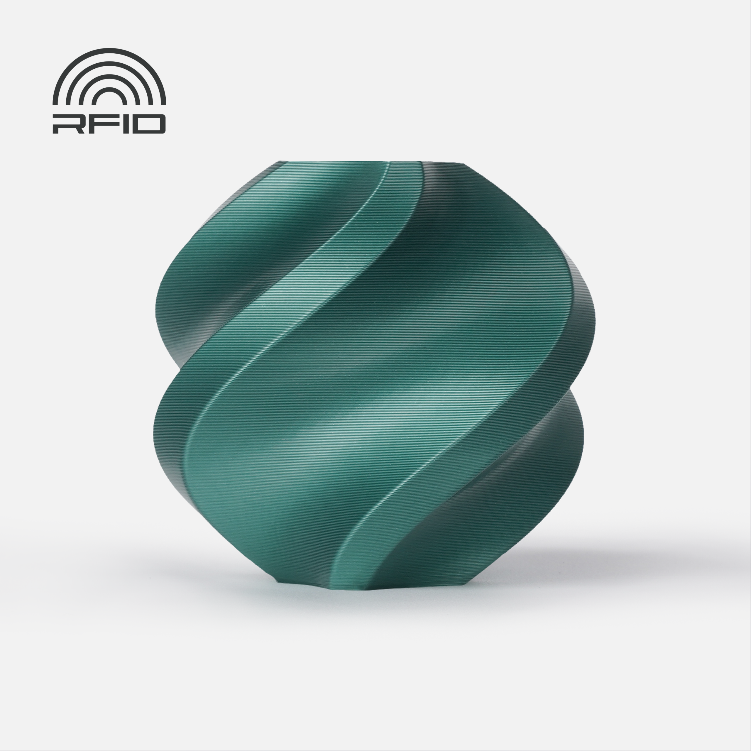 Bambu PLA Metal Filament – Oxide Green Metallic – with Bambu Reusable
